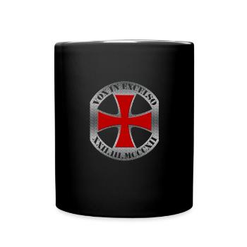 Templar Cross, Vox in Excelso - Full Colour Mug - black - Front