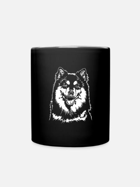 Chien LAPPHUND FINLANDAIS Wilsigns - Mug uni - noir