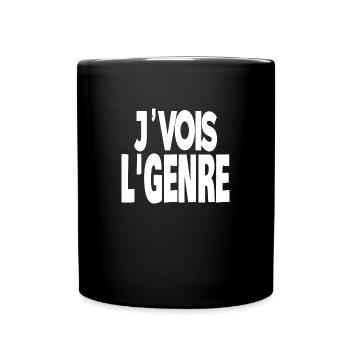 je vois le genre - Mug uni - noir - Devant