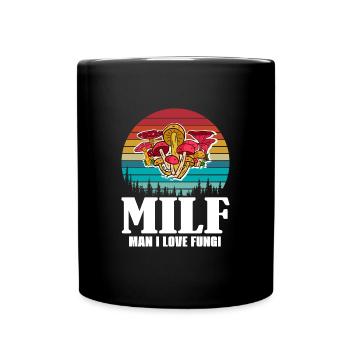 Pilzsammler Retro Pilze Vintage Pilz Pilzsucher - Tasse einfarbig - Schwarz - Vorne