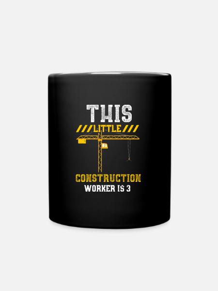 This Little Construction Worker... - Tasse einfarbig - Schwarz