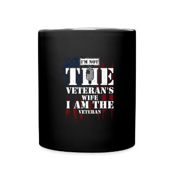I'm Not The Veteran's Wife I Am... - Full Colour Mug - black - Front