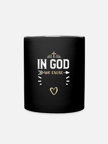 En Dieu nous avons confiance - Jésus - Mug uni - noir