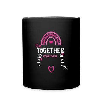 Ensemble pour toujours - Saint-Valentin - Mug uni - noir - Devant