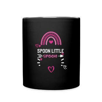 Spoon Little Spoon - Full Colour Mug - black - Front