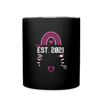 Est. 2021 - Valentine's Day - Tasse einfarbig - Schwarz - Vorne