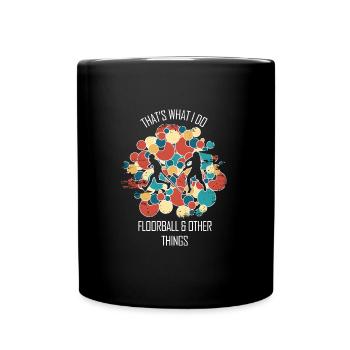 Floorball Floorball Hockey sur gazon Hockey en salle - Mug uni - noir - Devant