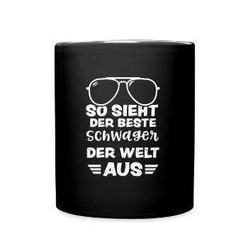 So Sieht Der Beste Schwager Der... - Tasse einfarbig - Schwarz - Vorne