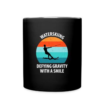 Water skis, water skis, water skiers - Full Colour Mug - black - Front