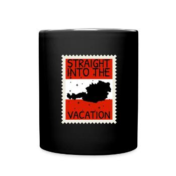 Austria Flag Austria Austrian Flag AT - Full Colour Mug - black - Front