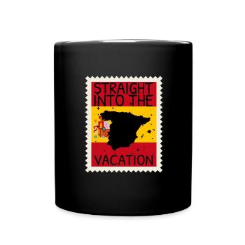 Spain Flag Vintage Spanish Flag Distressed Look - Full Colour Mug - black - Front