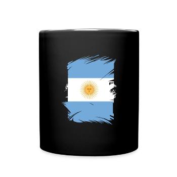 Drapeau de l’Argentine Amérique du Sud Drapeau de l’Argentine - Mug uni - noir - Devant