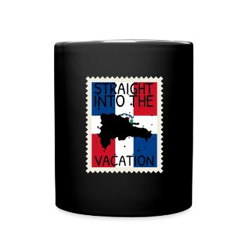 Dominican Republic Flag Dom Rep Flag Travel - Full Colour Mug - black - Front