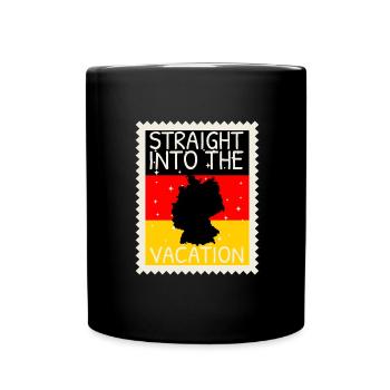 Deutschland Flagge Deutsche Fahne Used Look Heimat - Tasse einfarbig - Schwarz - Vorne