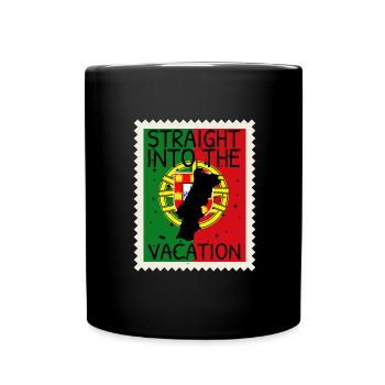 Portugal Flag Used Look Portuguese Flag - Full Colour Mug - black - Front