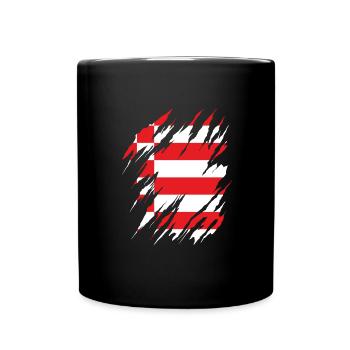 Bremen Flagge Bremer Fahne - Tasse einfarbig - Schwarz - Vorne