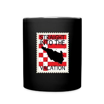 Bremen Flagge Bremer Fahne - Tasse einfarbig - Schwarz - Vorne