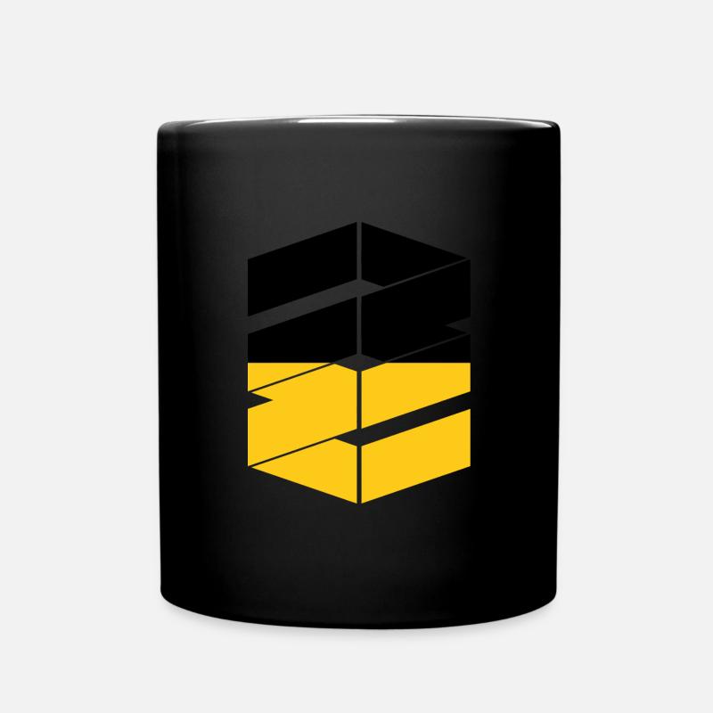 Baden Württemberg Flagge Heimat Stuttgart - Tasse einfarbig - Schwarz