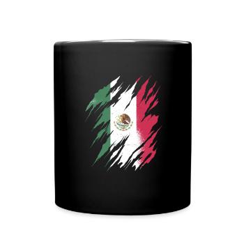 Drapeau du Mexique Drapeau du Mexique Amérique du Sud - Mug uni - noir - Devant