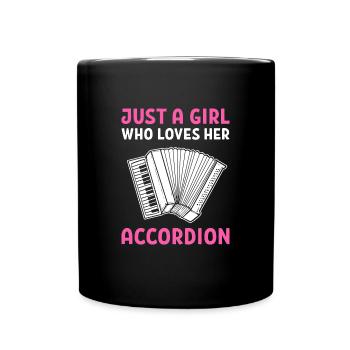 accordéon - Mug uni - noir - Devant