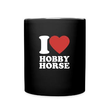 J’aime hobby cheval - Coeur - Hobby - Mug uni - noir - Devant