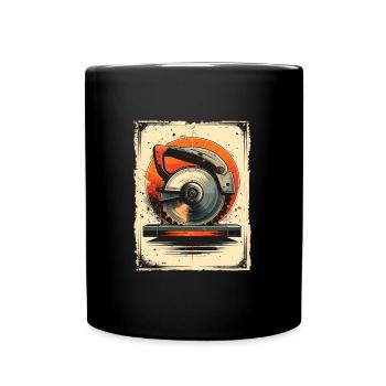Charpentier Chambres de charpentier Craftsman Bois - Mug uni - noir - Devant