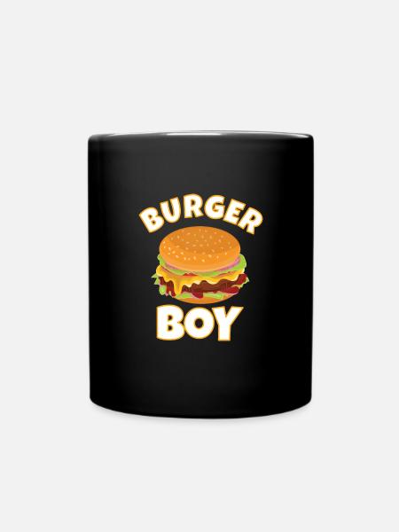 HAMBURGER / CHEESEBURGER: Burger Boy - Mug uni - noir