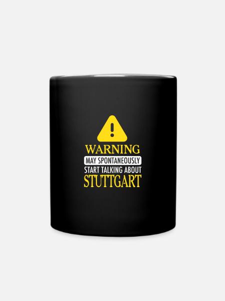 WARNING!: Stuttgart - Tasse einfarbig - Schwarz