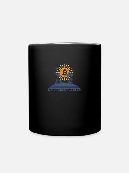 Ruhestand Renter Bitcoin Crypto Shirt - Tasse einfarbig - Schwarz