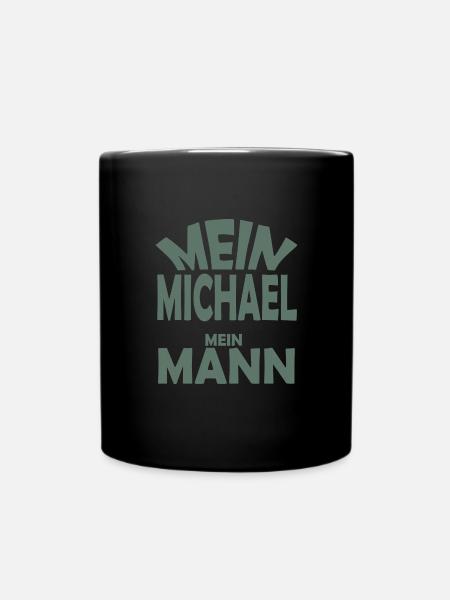 Michael - Tasse einfarbig - Schwarz