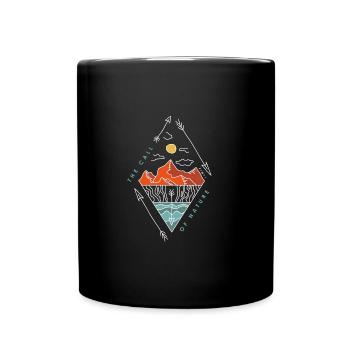 The call of nature (farbig) - Tasse einfarbig - Schwarz - Vorne