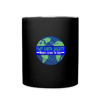 Flat Earth Society, Members Around The Globe 18 - Tasse einfarbig - Schwarz - Vorne