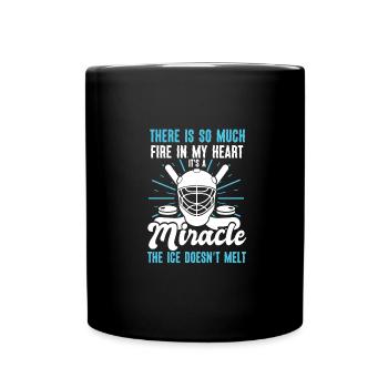 Eishockey - Tasse einfarbig - Schwarz - Vorne