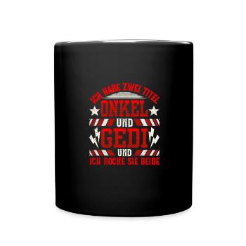 Gedi Patenonkel Taufged Taufgedi - Tasse einfarbig - Schwarz - Vorne