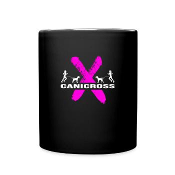 Canicross dogrun running with dog Draught dog sport - Full Colour Mug - black - Front