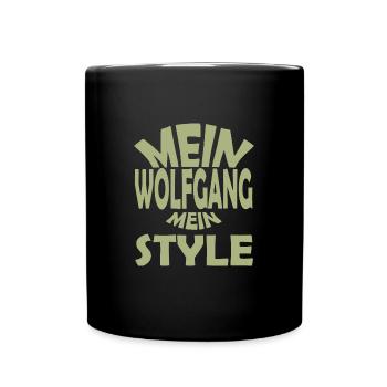 Wolfgang - Tasse einfarbig - Schwarz - Vorne