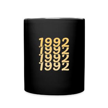 1992 - Tasse einfarbig - Schwarz - Vorne
