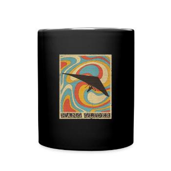 Hang glider hang glider Delta glider - Full Colour Mug - black - Front
