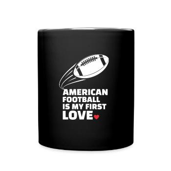 J’adore le football américain élégant - Mug uni - noir - Devant