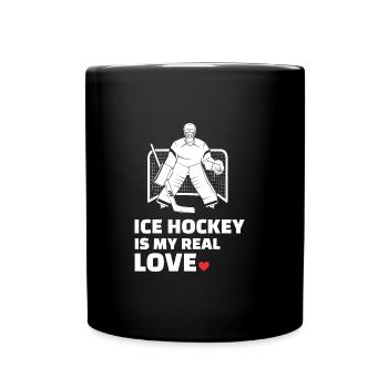 J’adore le hockey sur glace - Mug uni - noir - Devant