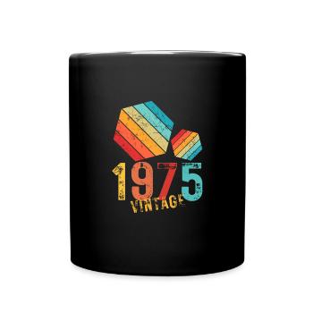 Edition Limitée Vintage Anniversaire Millésime 1975 - Mug uni - noir - Devant