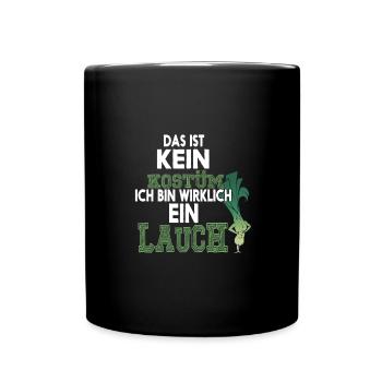 Das Ist Kein Kostüm Ich Bin Lauch Tier Vegan - Tasse einfarbig - Schwarz - Vorne