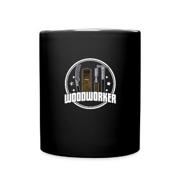 carpenter carpentry carpentry woodworker profession - Full Colour Mug - black - Front