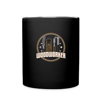 carpenter carpentry carpentry woodworker profession - Full Colour Mug - black - Front