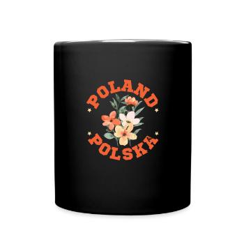 Poland Polish Polska Polski Husaria Cavalry - Full Colour Mug - black - Front