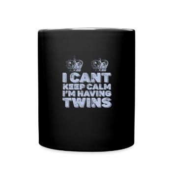 I Can't Keep Calm I'm Having Twins Mom Mother - Full Colour Mug - black - Front
