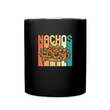 Nachos Jalapenos Cheese Mexico Mexican cuisine - Tasse einfarbig - Schwarz - Vorne
