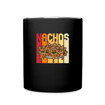 Nachos Jalapenos Cheese Mexico Mexican cuisine - Tasse einfarbig - Schwarz - Vorne