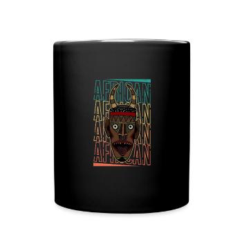 Africa Mask African Afro History - Full Colour Mug - black - Front