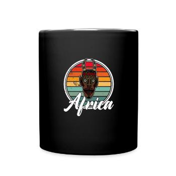 Africa Mask African Afro History - Full Colour Mug - black - Front